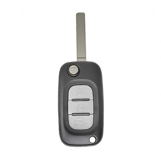New Ren Symbol Trafic Flip Remote key 3 Button 433Mhz AES PCF7961M Transponder - MK3 Remotes | Emirates Keys