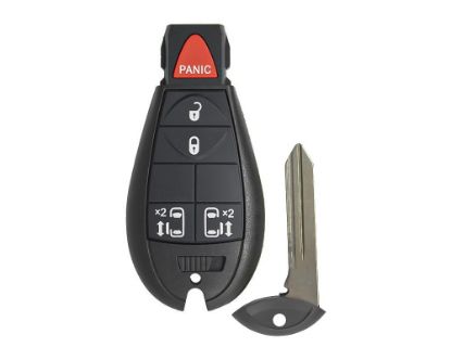 New Jeep Dodge Chrysler Fobik Remote Key 4+1 Buttons Side Doors Button Type 433MHz PCF7941A Transponder FCCID: IYZ-C01C Blade | Emirates Keys 