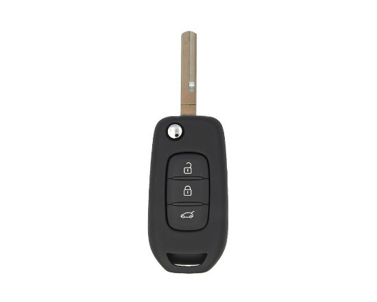 New Renault Dacia Duster Sandero Symbol Twingo Flip Remote Key 3 Buttons 433MHz AES PCF7961 Transponder Remotes Blade | Emirates Keys