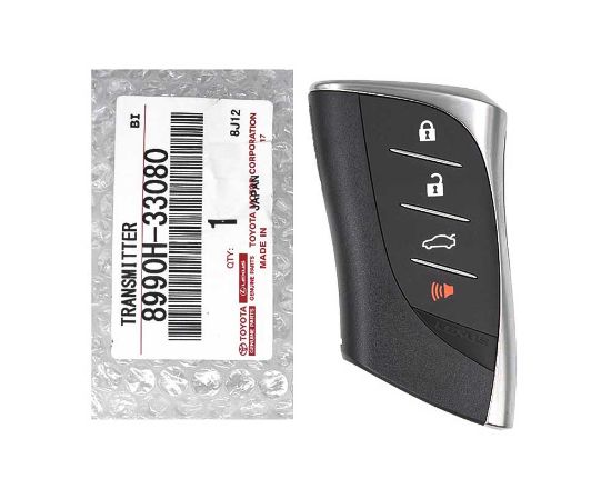 Brand New Lexus ES350 2019-2021 Genuine/OEM Smart Remote Key 4 Buttons 433MHz 8990H-33080 / 8990H-33081 Compatible Part Number: 8990H-33420 | Emirates Keys