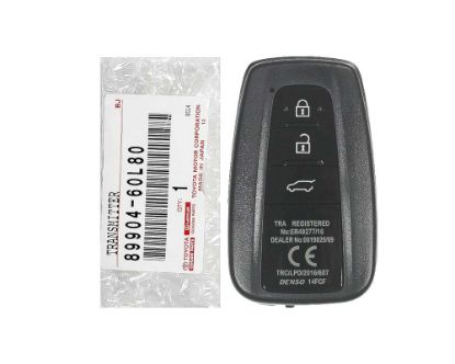 New Toyota Prado Land cruiser 2018 Genuine/OEM Smart Remote Key 3 Buttons 433MHz 89904-60L80, 89904-60L60, 89904-60L10 | Emirates Keys