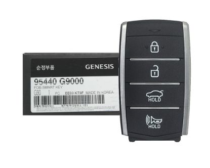 NEW Hyundai Genesis G70 2019-2020 Genuine/OEM Smart Remote Key 4 Buttons 433MHz 95440-G9000 95440G9000 / FCCID: TQ8-FOB-4F16 OEM Box | Emirates Keys