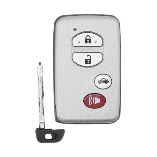 New KeyDiy KD Toyota Universal Smart Remote Key 3+1 Buttons With Silver Key Shell TDB03-4 | Emirates Keys