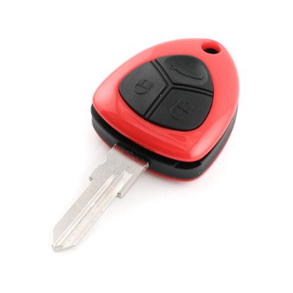 New Aftermarket Ferrari Non-Flip Remote Key Shell 3 Buttons Normal Blade Red Color High Quality Best Price | Emirates Keys