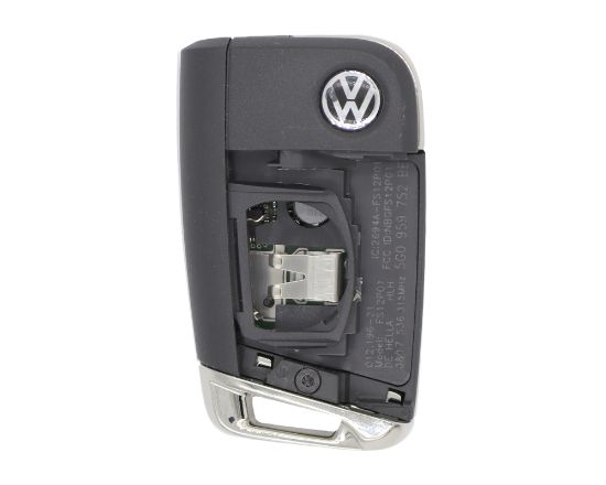 Volkswagen VW Golf MQB 2015 Flip Proximity Remote Key 3+1 Buttons 315MHz OEM Part Number: 5G0 959 753 BE Transponder ID: Megamos Crypto 128-bits AES - ID88