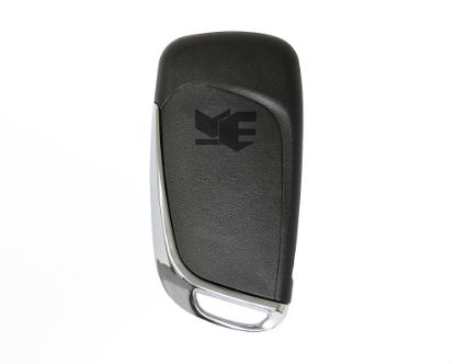 Peugeot Flip Remote Shell Chrome 3 Button with Battery Holder | MK3