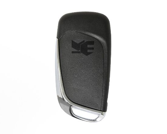 Peugeot Flip Remote Shell Chrome 3 Button with Battery Holder | MK3