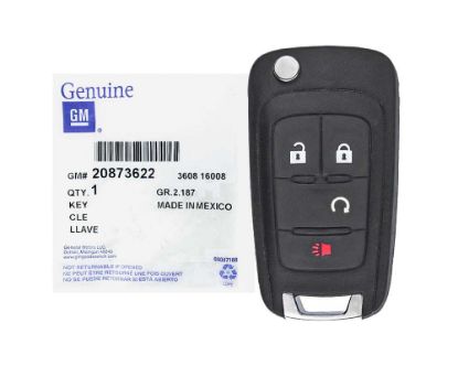 New STRATTEC GMC Terrain Strattec Flip Remote Key 4 Button 2010-2014 315MHz Manufacturer Part Number: 20873622 Blade  | Emirates Keys