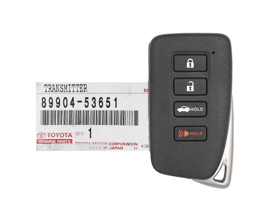 Brand New Lexus IS 2014-2018 Genuine/OEM Smart Key 4 Buttons 315MHz 89904-53651 8990453651 / FCCID: HYQ14FBA | Emirates Keys