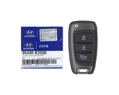 NEW Hyundai Venue 2020 Genuine/OEM Flip Remote Key 3 Buttons 433MHz 95430-K2500 95430K2500 / FCCID: SY5FD1GRGE03 OEM Box | Emirates Keys