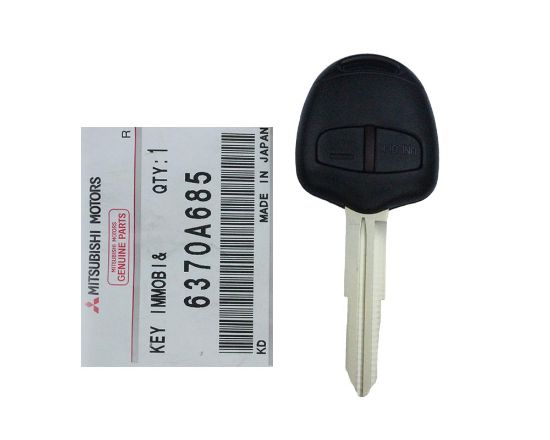 Mitsubishi Pajero 2007 2012 Genuine Head Remote Key 2 Buttons 433MHz Part Number: 6370A685 / FCCID: G8D-571M-A / PCF7936 Transponder ID