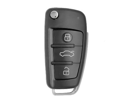 audi-a6l-q7-flip-remote-key-3-buttons-868mhz-8e-transponder
