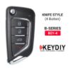 Picture of KeyDiy KD Universal Flip Remote Key 3+1 Buttons Knife Type B21-4