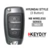 Keydiy-KD-Flip-Remote-Key-Hyundai-Type-3-Buttons-NB25---mk3.com
