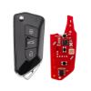 New-Xhorse-VVDI-Key-Tool-VVDI2-Wire-Flip-Remote-Key-All-Black-3-Buttons-VW-Type-XKGA83EN-2nd-Generation-(-New-Version-of-XKGA81EN-)---Emirates-Keys